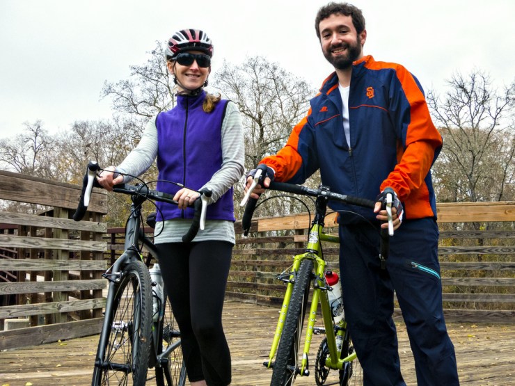 Me & Annie with our new bikes!