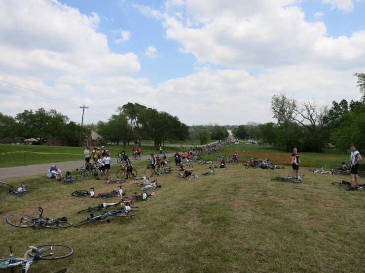 Coming in to one of the Day 1 rest stops