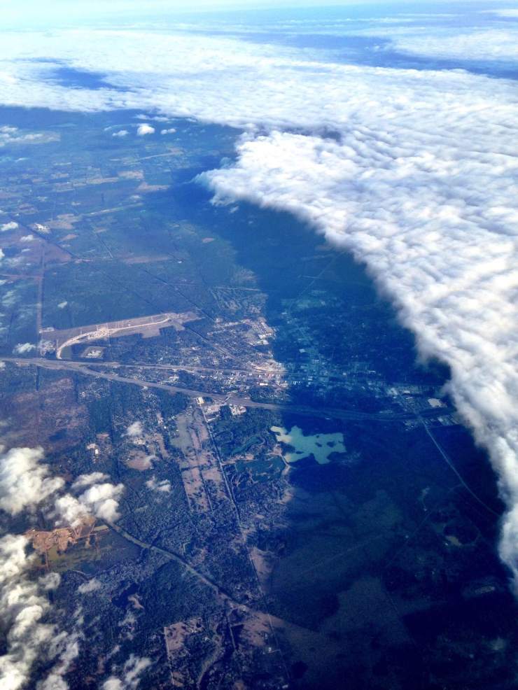 I think this is still over Texas, but I thought the cloud bank and shadow beneath was really cool.