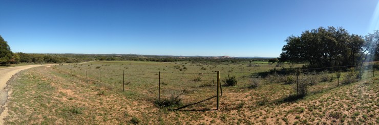 Panorama of Enchanted Rock and surrounding area. Click for larger size.
